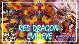 RED DRAGON ARCHFIEND EVIL EYE RANKED COMBO GAMEPLAY YuGiOh Master Duel reddragonarchfiend [upl. by Nivlam]