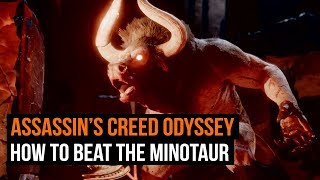 How to beat the Minotaur in Assassins Creed Odyssey [upl. by Gnilrad]