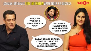 Salman Khan amp Katrina Kaifs FIRST joint interview on Tiger 3 Shah Rukh Khans cameo their bond [upl. by Nailil]