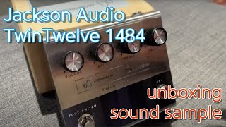 Eng sub Jackson Audio Silvertone 1484 Twin Twelve Pedal unboxing sound samples [upl. by Nohtanoj]