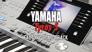 Yamaha Tyros 5 Factory Demo Track at Cranbourne Music [upl. by Izzy369]