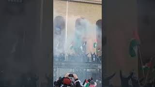 Scenes from a massive demonstration that took place in Gothenburg Sweden to support Palestine 🇵🇸 [upl. by Akihsat]