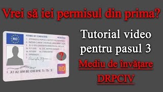 Școala Rutieră  Mediu de învățare cu întrebări oficiale DRPCIV VIDEO [upl. by Rube]