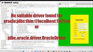 No suitable driver found for oraclejdbcthinlocalhost1521xeorjdbcoracledriverOracleDriver [upl. by Darsey]