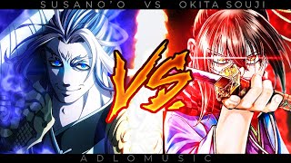 SUSANOO VS OKITA RAP  Shuumatus no valkirye  Record of Ragnarok  2024  AdloMusic [upl. by Rex688]