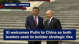 Xi welcomes Putin to China as both leaders seek to bolster strategic ties [upl. by Aronos]