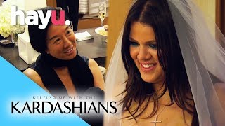 Khloé Says Yes to the Dress  Keeping Up With The Kardashians [upl. by Yelsnik]