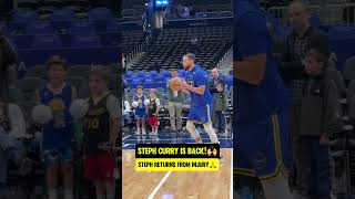 Steph Curry returns from Injury🙌 [upl. by Akiemehs599]