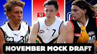 2024 AFL Mock Draft November Edition [upl. by Connelly]