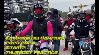 Ranch la 100KM dei Campioni 2024 started Thursday practice flattrack race practice [upl. by Armond500]