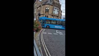 Keighley Bus Co B7RLE 1809 leaves its home town for Bradford October 2024 [upl. by Hyman]