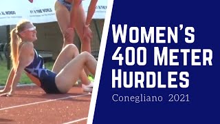 Womens 400 Meter Hurdles  Group 2  Conegliano 2021 [upl. by Schilt]