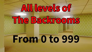 Every discovered normal level of the Backrooms From 0 to 999 REUPLOADED amp UPDATED [upl. by Nerland]