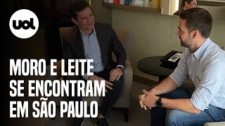 Sergio Moro encontra Eduardo Leite e diz ter conversado sobre quotunião do centro [upl. by Aracat793]