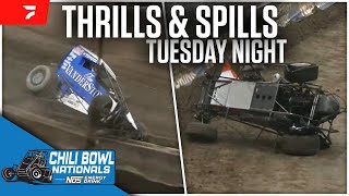 Tuesday Thrills amp Spills  2024 Chili Bowl Nationals [upl. by Dett]