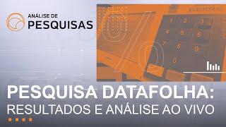 Datafolha ao vivo Lula tem 45 e Bolsonaro 33 no 1º turno l Análise de Pesquisas  15092022 [upl. by Theodora23]