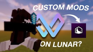 How To use CUSTOM Mods on Lunar Client  Weave manager [upl. by Olegna214]