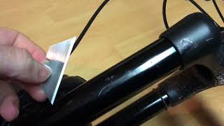 How to Fix a Scratched Fork Stanchion [upl. by Ogilvie807]