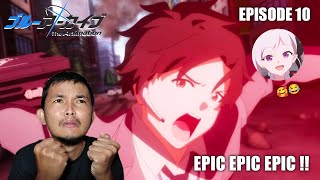 SENSEHHHH 🔥  Blue Archive The Animation Episode 10 REACTION INDO [upl. by Oremar]