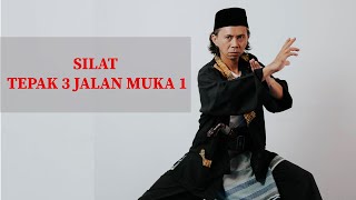 TEPAK 3 JALAN MUKA 1  SILAT  MATRIAL ARTS juruspencaksilat silat pencak [upl. by Martinic]