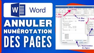 Comment Annuler La Numérotation Des Pages Dans Word  2024 [upl. by Mildred23]