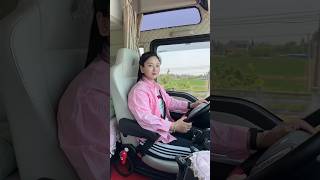 Hard working girl 😍shorts truck girl driver [upl. by Hillegass]