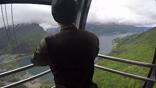 Loen Skylift in Norway FULL 6 Minute Journey [upl. by Neehar]