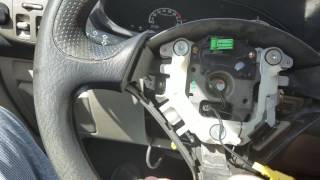 Honda 2004 Insight clock spring installation [upl. by Attoynek]