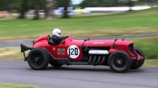 Chris Williams in the Fearsome NapierBentley at the 2015 Chateau Impney Hill Climb [upl. by Brout]