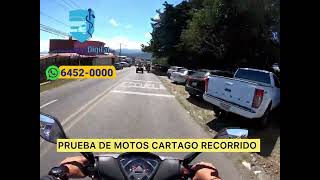 Prueba de motos recorrido Cartago [upl. by Assenov]