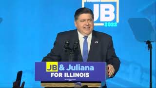 Illinois Gov Pritzker delivers speech after winning reelection [upl. by Sapowith]