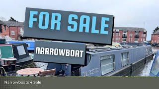 For Sale 70ft Narrowboat live aboard with permanent mooring if required [upl. by Sirovart772]