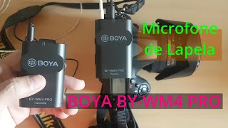 BOYA BYWM4 PRO Microfone de Lapela Wireless Sem Fio  Unboxing [upl. by Helfand670]