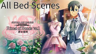 All Bed Scenes Sword Art Online Last Recollection Ritual of Bonds DLC [upl. by Ikim158]