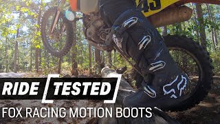 Fox Racing Motion Boots  Ride Tested [upl. by Sherrie348]