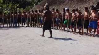 Apresentação de dança dos índios Guarani [upl. by Einneb783]