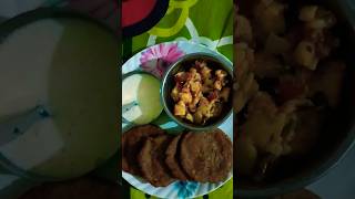 vrat main khayen khasta puri garma garam aloo ki sabji ke sath viral short you tube [upl. by Aldous644]