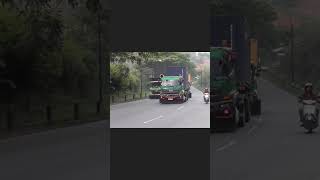 Truck trailer Indonesiaviralvideo shorts shortsfeed shortvideo shortsviral truck busindonesia [upl. by Derraj]