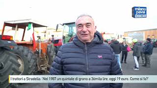 I trattori a Stradella Nel 1987 un quintale di grano a 36mila lire oggi 19 euro Come si fa [upl. by Cutcliffe]