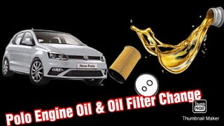 VW Polo Engine oil amp Oil Filter ChangeVWPolo [upl. by Waring]