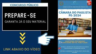 Apostila Câmara do Paulista PE Assistente Administrativo 2024 [upl. by Towland]