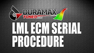 LML ECM Serial Procedure [upl. by Vaenfila]