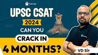 UPSC CSAT Strategy 2024  How To Crack CSAT Exam  Syllabus amp Study Plan UPSC 2024  EduTap [upl. by Nageam]