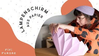 Lampenschirm DIY  Interior Tutorial  Handgemachte Lampe [upl. by Ocsinarf]