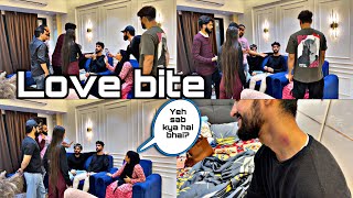 Love bite  prank on fokats  Aarti amp aaltu faltu  Haifa’s vlog [upl. by Dnar]