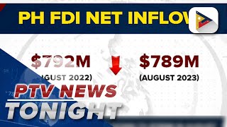 PH FDI net inflows down to 789M in August [upl. by Pelage655]