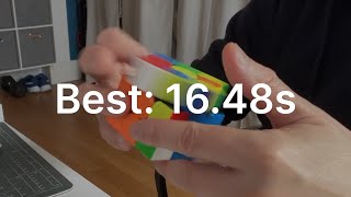 Rubiks cube solved in under 20s  1648s [upl. by Irakuy8]