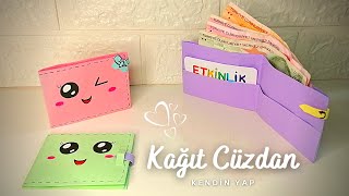 KAĞITTAN KOLAY CÜZDAN YAPIMI 💰💳💸🤩 KAĞIT CÜZDAN NASIL HAZIRLANIR📜ORİGAMİ CÜZDAN [upl. by Berkeley932]