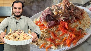 Afghani Kabuli Pulao Recipe  National Dish of Afghanistan [upl. by Aynwad]