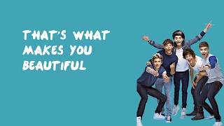 What Makes You Beautiful  One Direction Lyrics [upl. by Moran650]